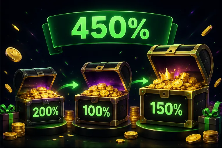 Winzter welcome bonus 450% up to €3,000 across three deposits